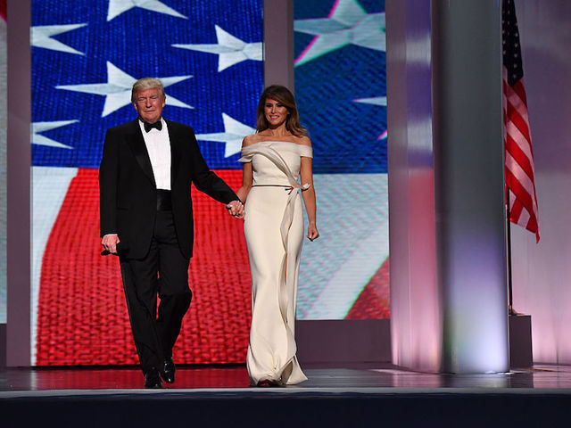 First Lady Melania Trump donates inaugural ball gown to Smithsonian First Lady Melania Trump donates inaugural ball gown to Smithsonian